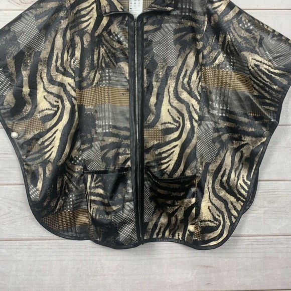 Joseph Ribkoff Animal Print Poncho Style - Picture 12 of 12
